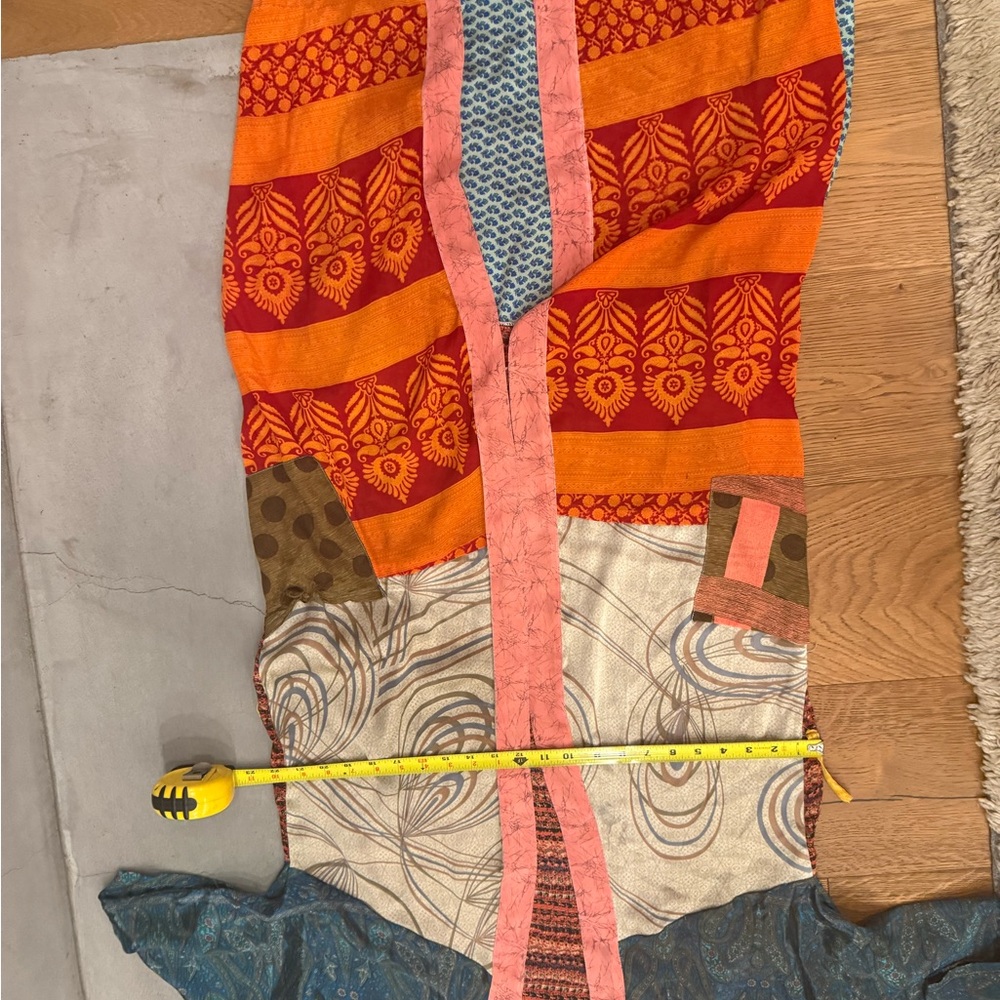 Colorful Open Front Kimono Cardigan - Picture 4 of 5